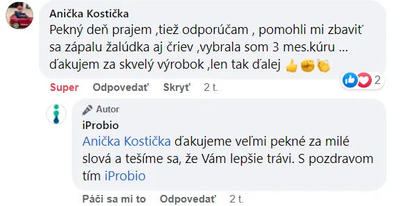 Recenze zákazníka Mikrobióm+®